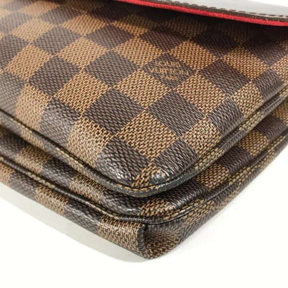 LOUIS VUITTON Damier Twice Bag Crossbody Pochette Shoulder Bag - Picture 9 of 16